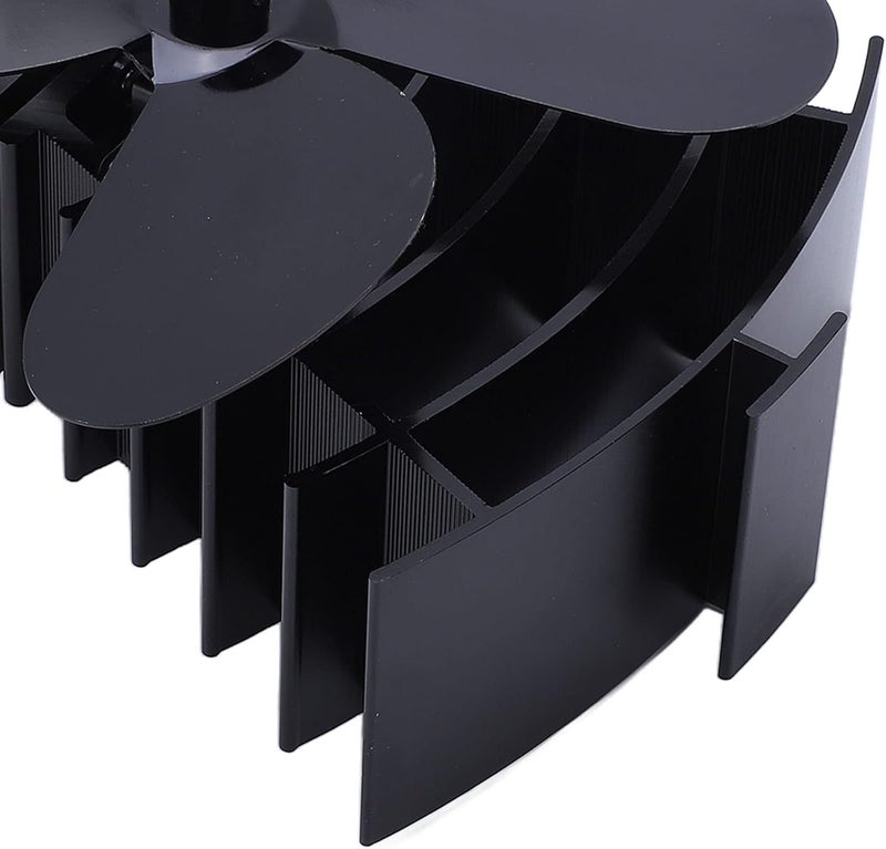 woobles 4 Blades Fireplace Fan, Heat Powered Stove Fan, Low Noise Fast Circulating Warm Air, Fireplace Fan for Wood/Log Burner/Fireplace - Image 4